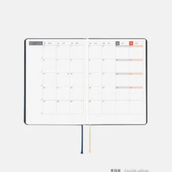 Hobonichi HON A6 2026 Planner: Slash (Navy)
