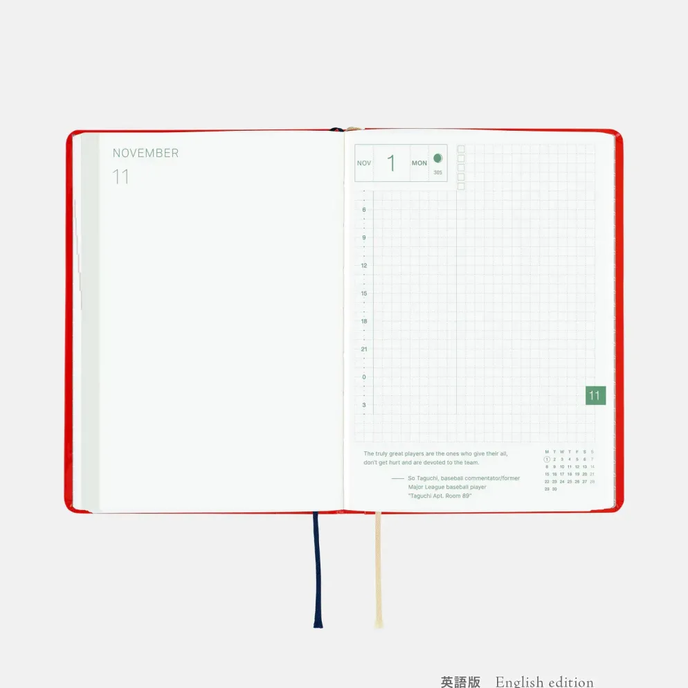 Hobonichi 2027 HON A6: Yumi Kitagishi - White Cat and Rabbit’s Tea Room
