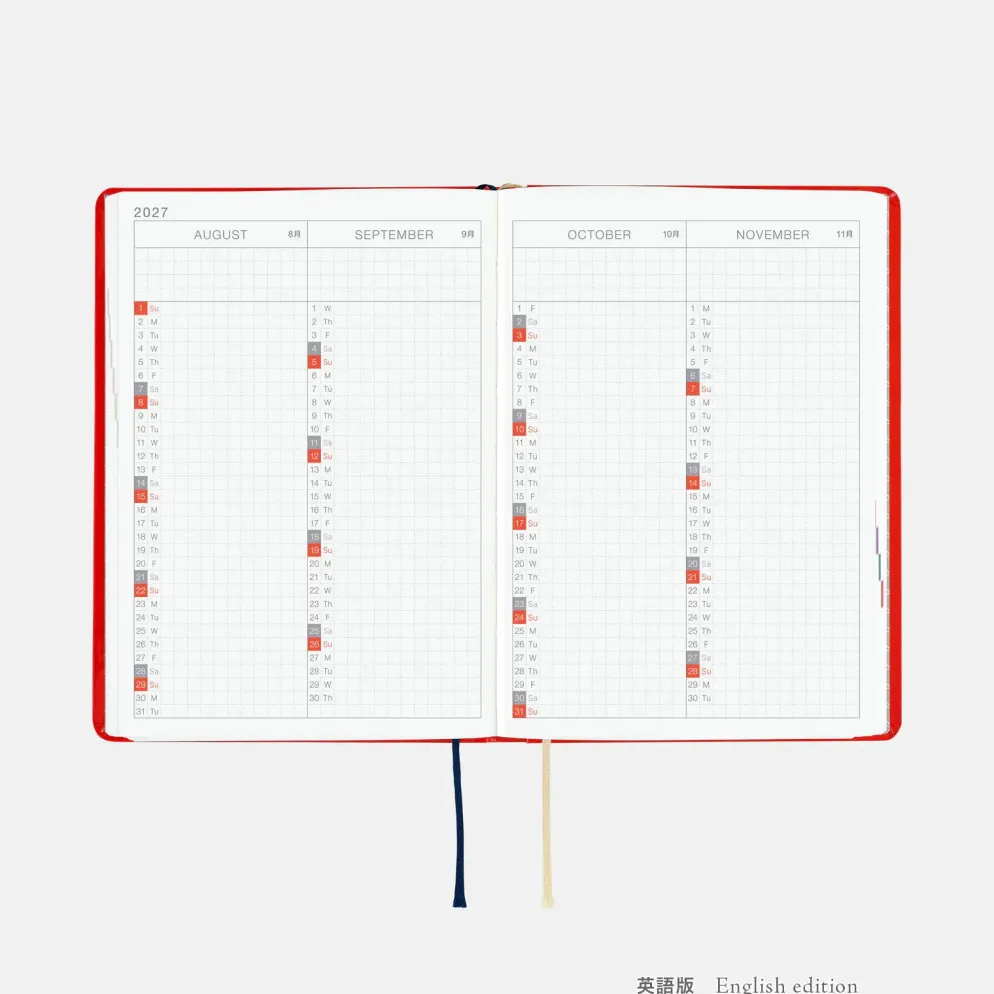 Hobonichi 2027 HON A6: Yumi Kitagishi - White Cat and Rabbit’s Tea Room