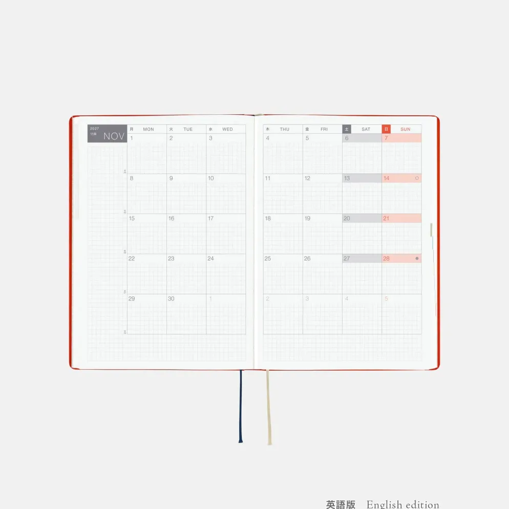 Hobonichi 2027 HON A5: Yumi Kitagishi - White Cat and Rabbit’s Tea Room