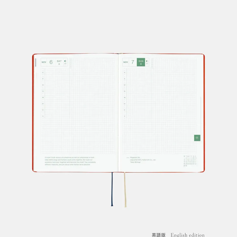 Hobonichi 2027 HON A5: Yumi Kitagishi - White Cat and Rabbit’s Tea Room