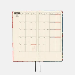 Hobonichi 2026 Spring WEEKS: Unsodo: Bijutsukai (Blue Pigeons) [Japanese/Tall & Slim/Apr Start]