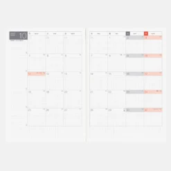 Hobonichi Techo 2027 Japanese Cousin Avec Books [A5 size/Daily 6-month x 2 book set/Jan start/Mon start]
