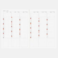 Hobonichi Techo 2027 Japanese Cousin Avec Books [A5 size/Daily 6-month x 2 book set/Jan start/Mon start]