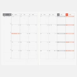 Hobonichi Techo 2027 Japanese Day-Free Book [A6 size/Monthly/Jan start/Mon start]