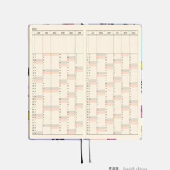 Hobonichi 2026 Weeks: Candy Stripper - Random Dog & Cat (Aurora)