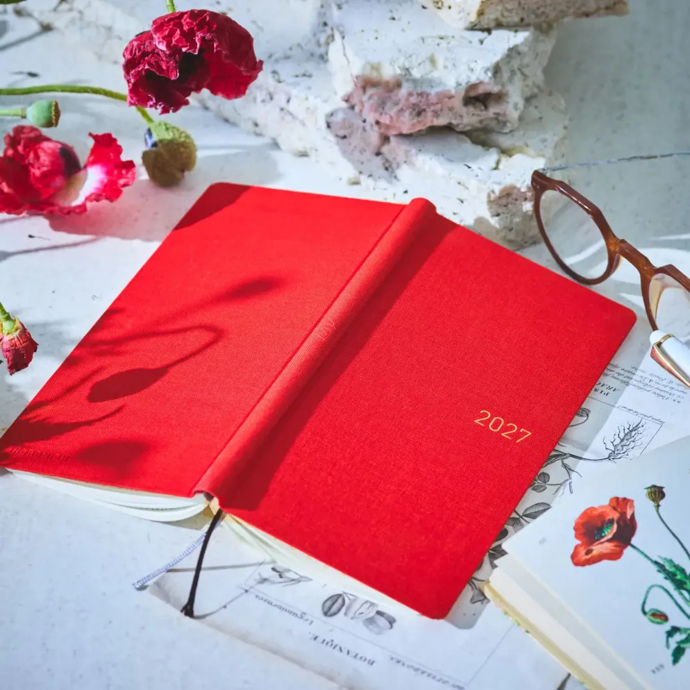Hobonichi 2027 Weeks: Colors - Poppy Red