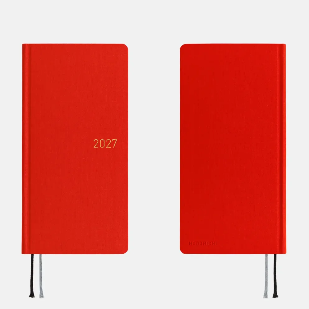 Hobonichi 2027 Weeks: Colors - Poppy Red
