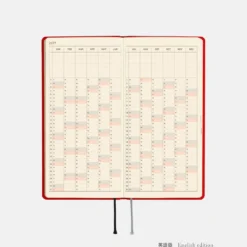 Hobonichi 2027 Weeks: Colors - Poppy Red