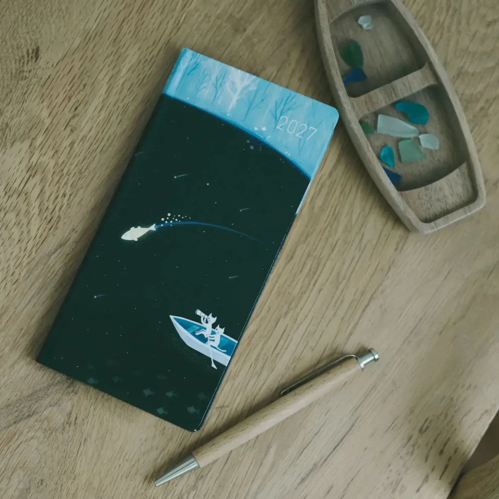 Hobonichi 2027 Weeks: Hiroko Kubota - Meteor Shower in the Light Blue Forest