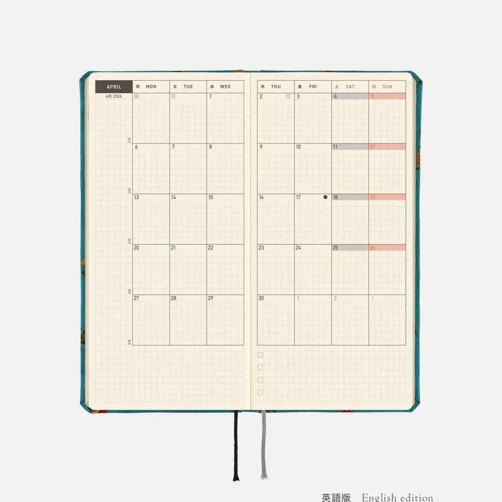 Hobonichi 2026 Weeks Mega: Bow & Tie - In the Forest