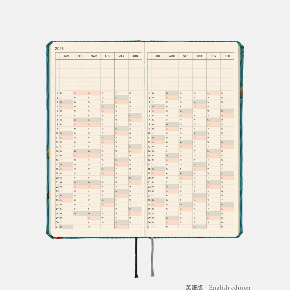 Hobonichi 2026 Weeks Mega: Bow & Tie - In the Forest