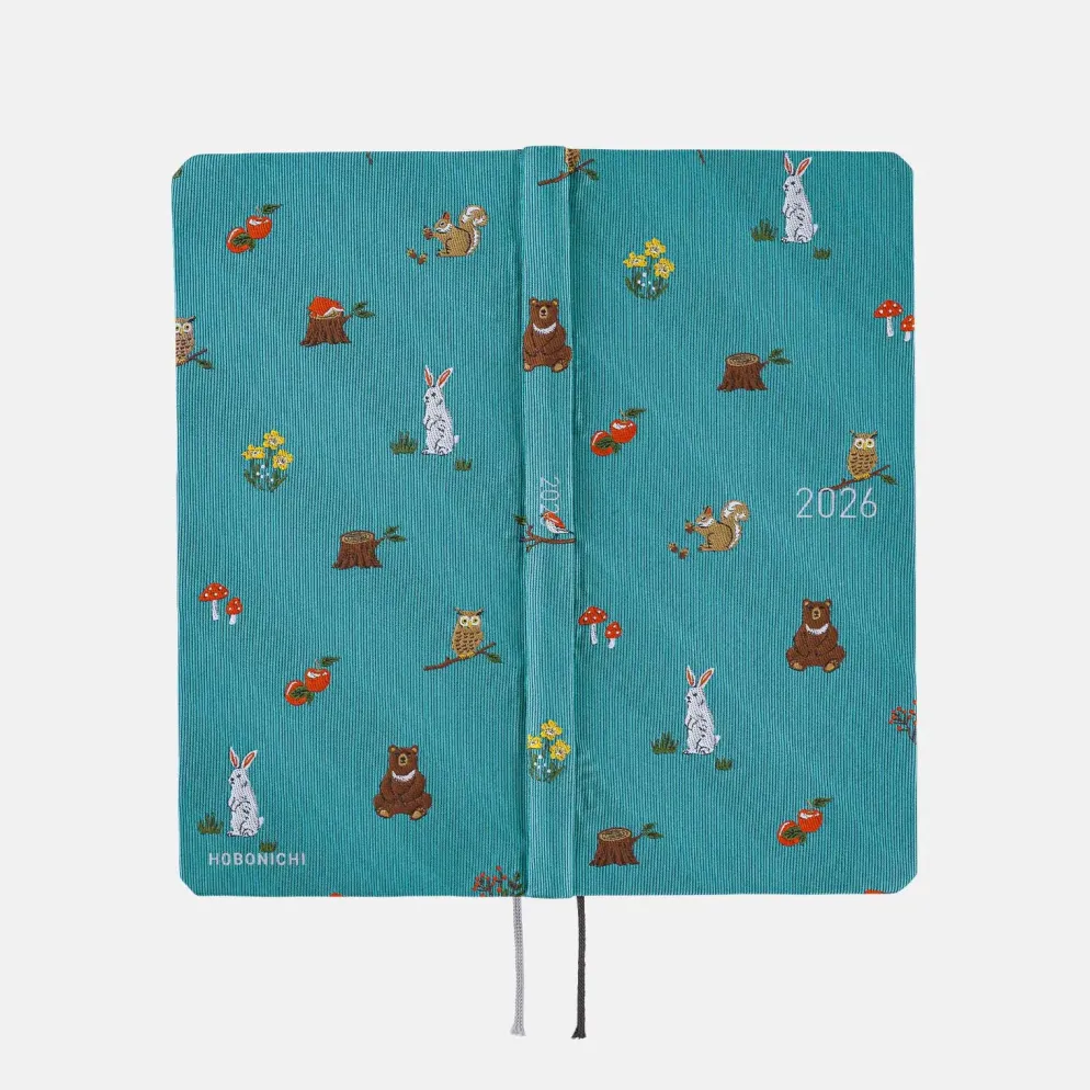 Hobonichi 2026 Weeks Mega: Bow & Tie - In the Forest