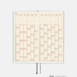 Hobonichi 2026 Weeks Mega: Colors - Sky Mist