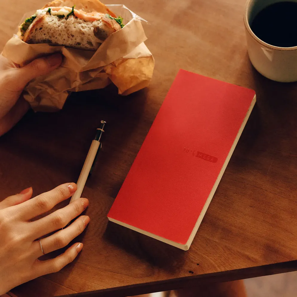 Hobonichi 2026 Weeks Mega: Sneaker - Tomato Red