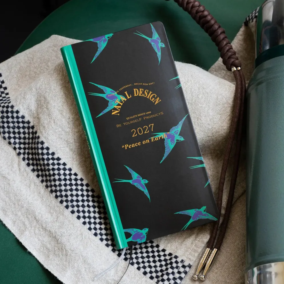 Hobonichi 2027 Weeks: Natal Design - Lucky Swallow