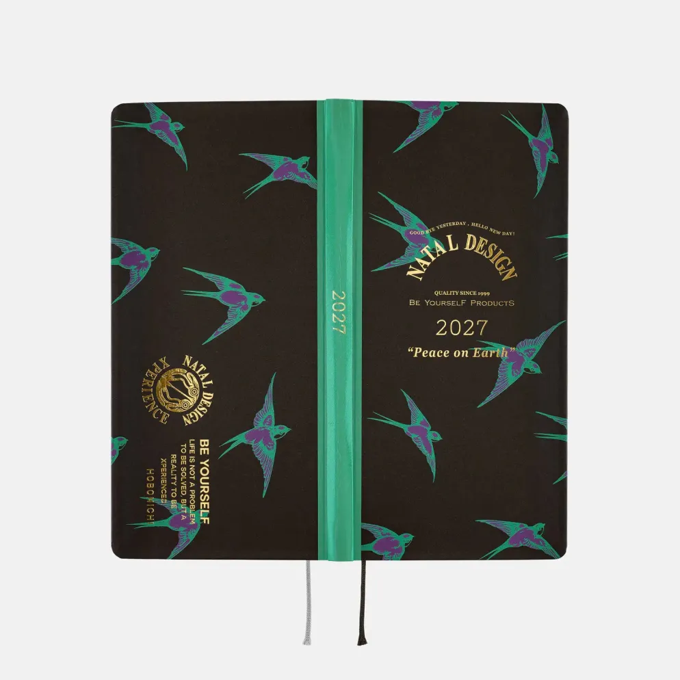 Hobonichi 2027 Weeks: Natal Design - Lucky Swallow