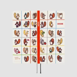 Hobonichi 2026 Weeks: 100%ORANGE - Squirrel’s Moving Day