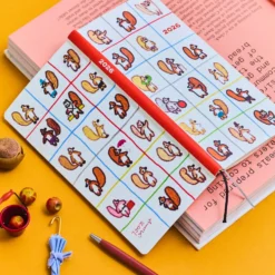 Hobonichi 2026 Weeks: 100%ORANGE - Squirrel’s Moving Day