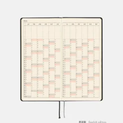 Hobonichi 2026 Weeks: Paper Series - Black Gingham