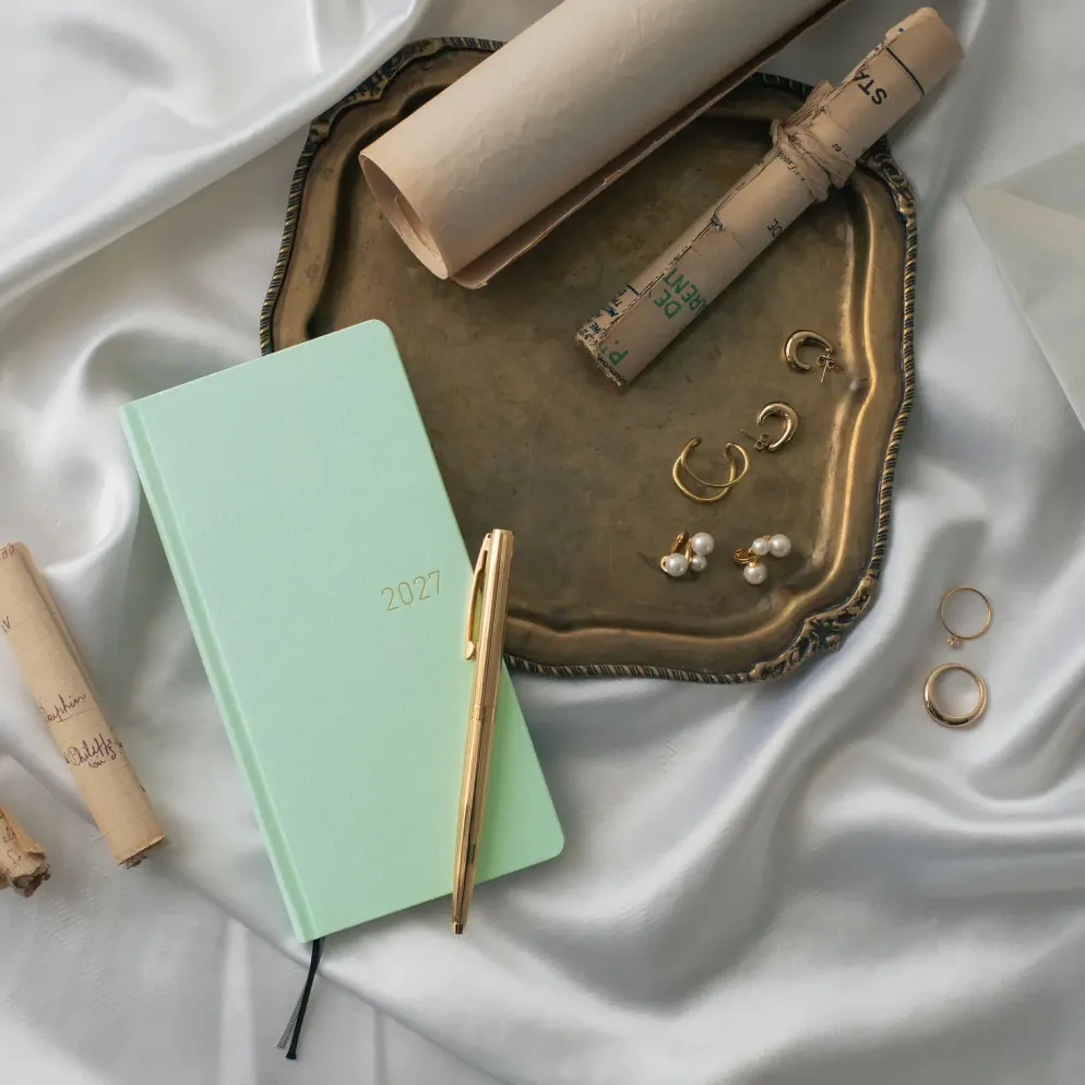 Hobonichi 2027 Weeks: Paper Series - Frosty Jade