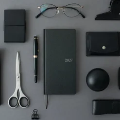 Hobonichi 2027 Weeks: Paper Series - Black Argyle