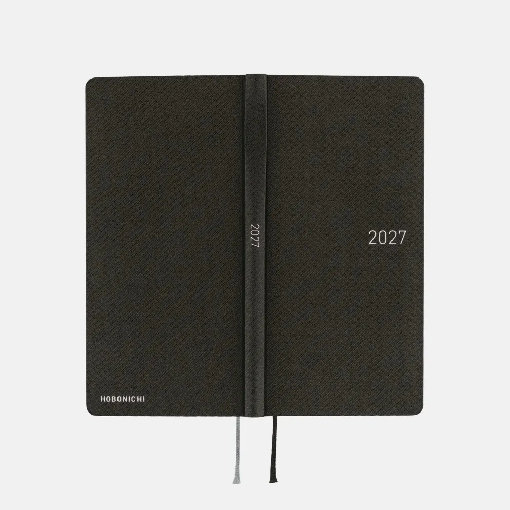 Hobonichi 2027 Weeks: Paper Series - Black Argyle