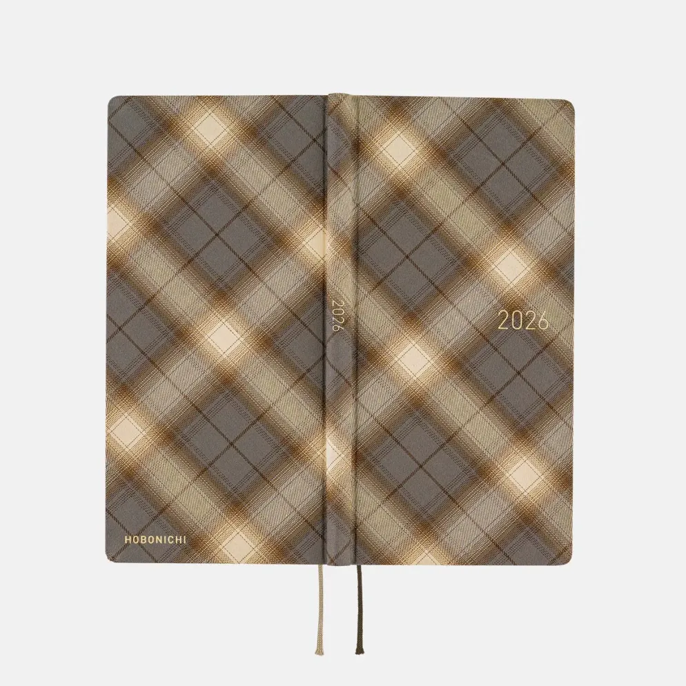 Hobonichi 2026 Weeks: Shirt Fabric - Foggy Plaid