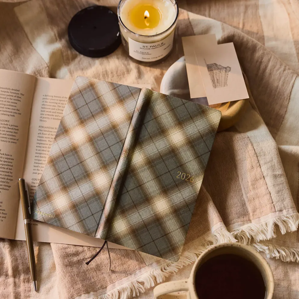 Hobonichi 2026 Weeks: Shirt Fabric - Foggy Plaid