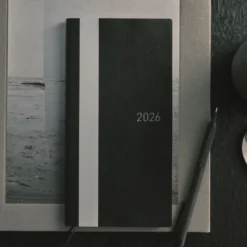 Hobonichi 2026 Weeks: White Line - Black