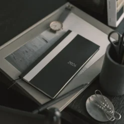Hobonichi 2026 Weeks: White Line - Black