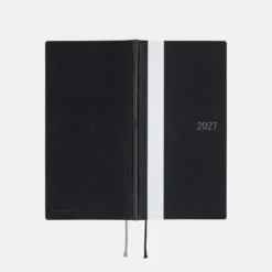 Hobonichi 2027 Weeks: White Line - Black