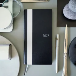 Hobonichi 2027 Weeks: White Line - Black