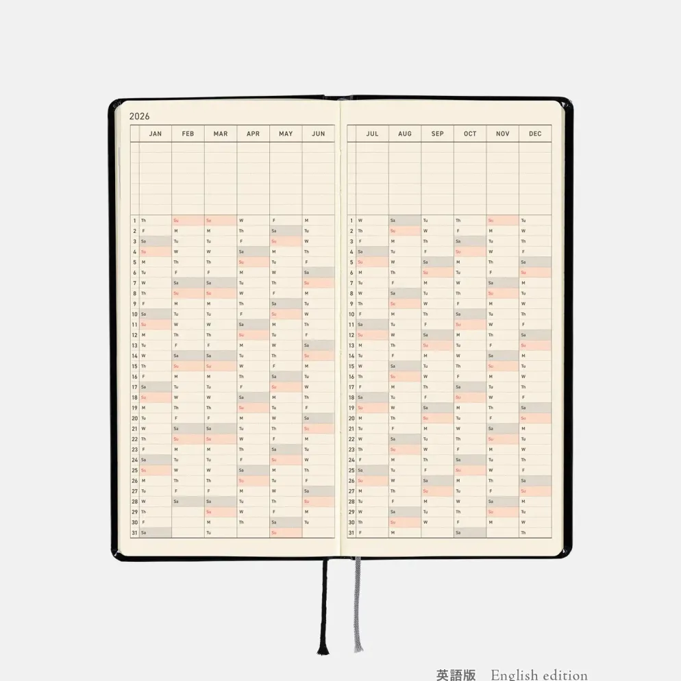 Hobonichi 2026 Weeks: Yumi Kitagishi - White Cat’s Daily Life