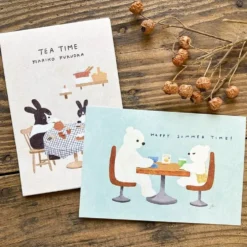 Hyogensha Cozyca Mariko Fukuda Postcard – Tea Time
