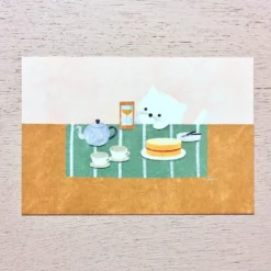 Hyogensha Cozyca Mariko Fukuda Postcard – Tea Time