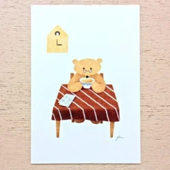 Hyogensha Cozyca Mariko Fukuda Postcard – Tea Time