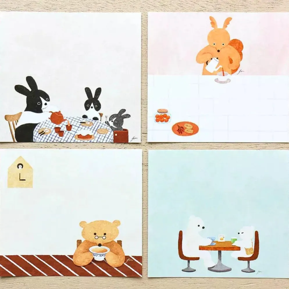 Hyogensha Cozyca Mariko Fukuda Memo Pad – Tea Time