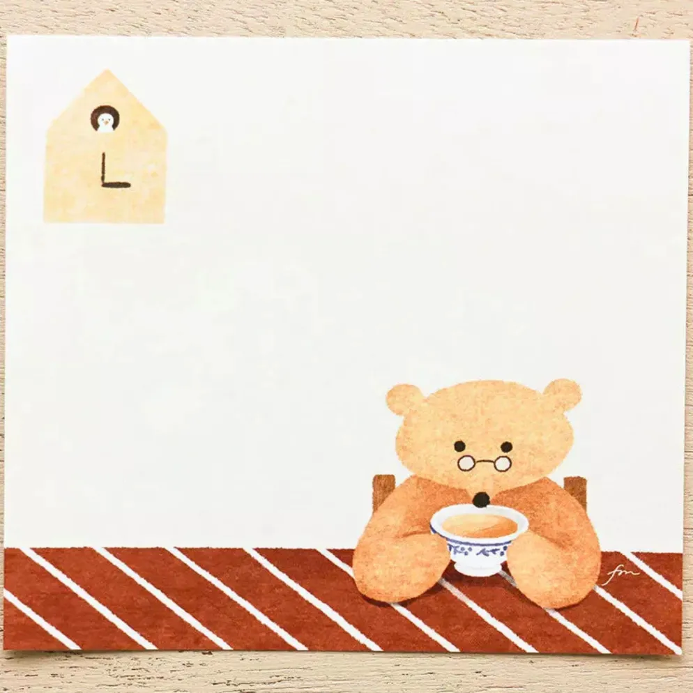 Hyogensha Cozyca Mariko Fukuda Memo Pad – Tea Time