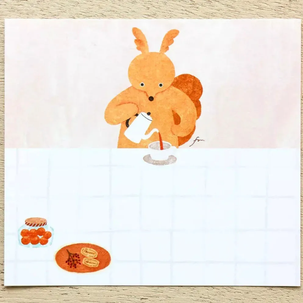 Hyogensha Cozyca Mariko Fukuda Memo Pad – Tea Time