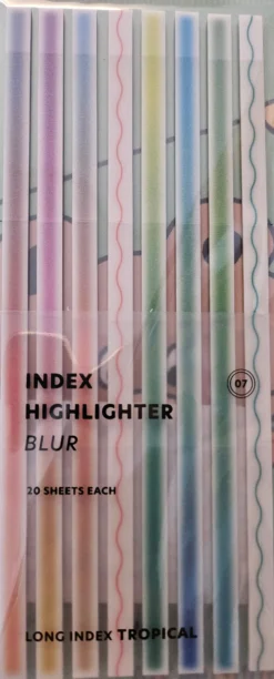 Iconic Blur Index Sticky Notes - Long