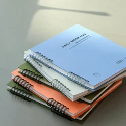 Iconic Daily Work Log – A5 Timeline & Checklist Notebook