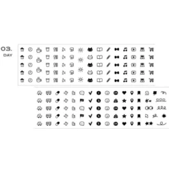 Iconic Doodle Kiss Cut Tape Diary Sticker Tape Roll