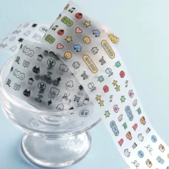 Iconic Doodle Kiss Cut Tape Deco Sticker Tape Roll