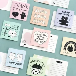 Iconic Doodle Mini Card Set – 24 Mini Cards with Box