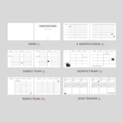 Iconic Doodle Study Planner