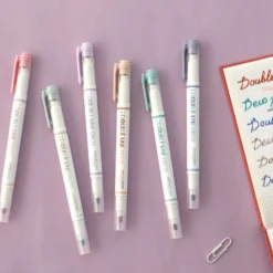 Iconic Double Line Deco Pen [3 in 1 set]