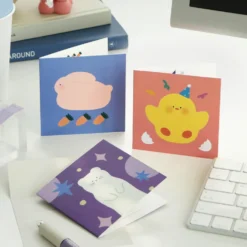 Iconic Happy Mini Card Set — 24 Assorted Blank Cards with Envelopes