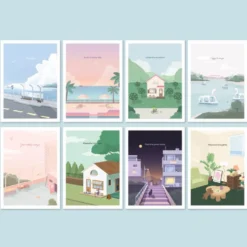 Iconic Haru Message Card Set –— 24 Elegant Blank Cards with Envelopes