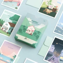 Iconic Haru Message Card Set –— 24 Elegant Blank Cards with Envelopes